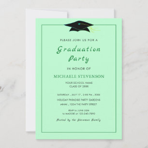 Graduation Invitations Example Choose Your Colour
