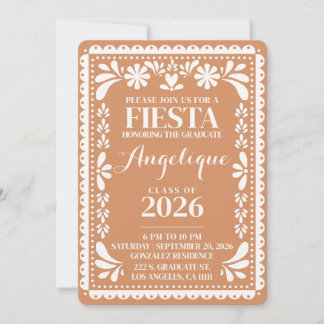 Graduation Invite Papel Picado Class of 2026