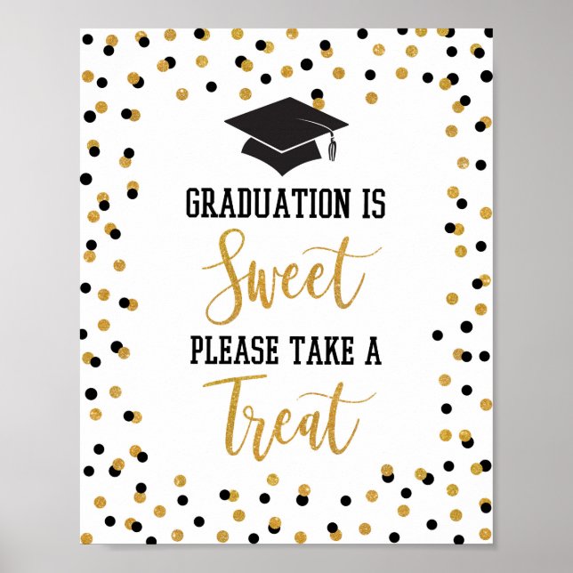 Graduation is Sweet Please Take a Treat Sign (Front)