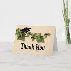Graduation Ivy Thank You Card