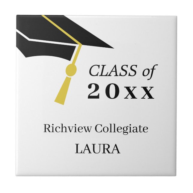 Graduation Keepsake Faovors Tile (Front)