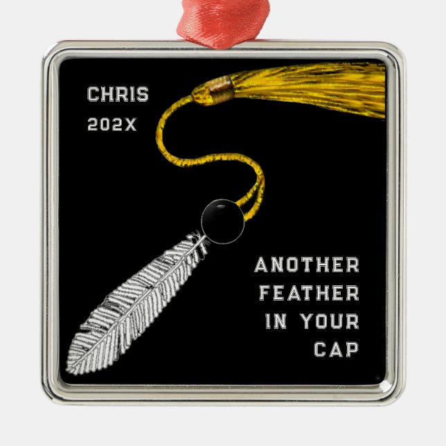 Graduation Keepsake Gift Metal Tree Decoration (Front)