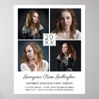 Graduation Keepsake Modern Photo Collage Classic
