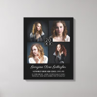 Graduation Keepsake Modern Photo Collage Classy Bk