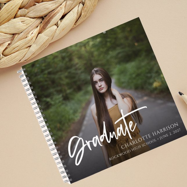 Graduation Keepsake Script Photo Guest Notebook (Creator Uploaded)