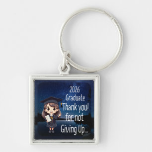Graduation Keychain Greeting for Girls