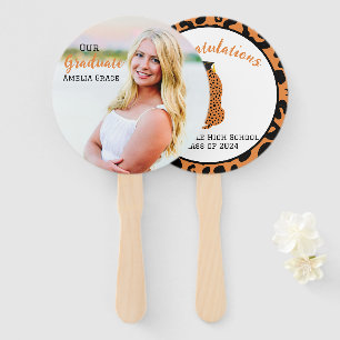 Graduation Leopard Set of Fans