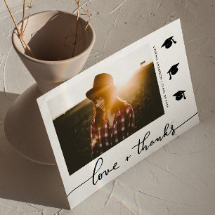 Graduation Love And Thanks Script Grad Photo