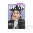 Graduation Magazine Invitation Fun Modern Booklet 