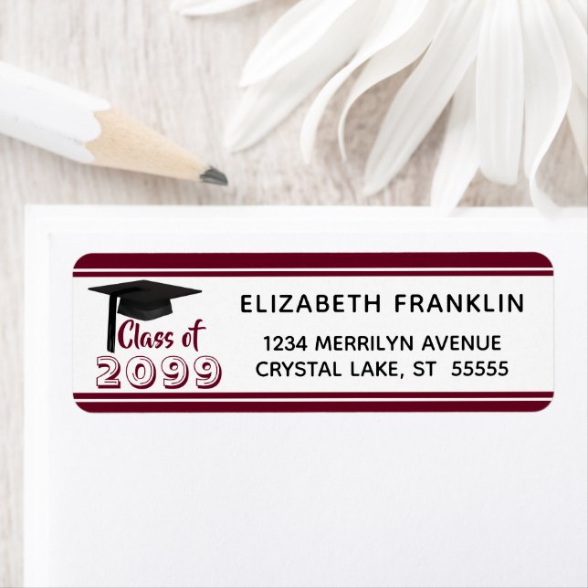 Graduation Maroon Burgundy Class Year (Insitu)