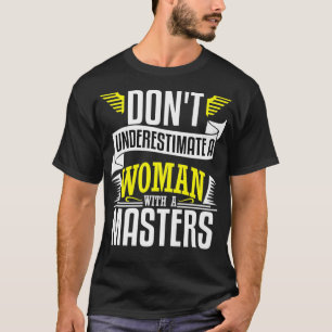 Graduation Masters Degree Women Funny MSW MBA Gif T-Shirt