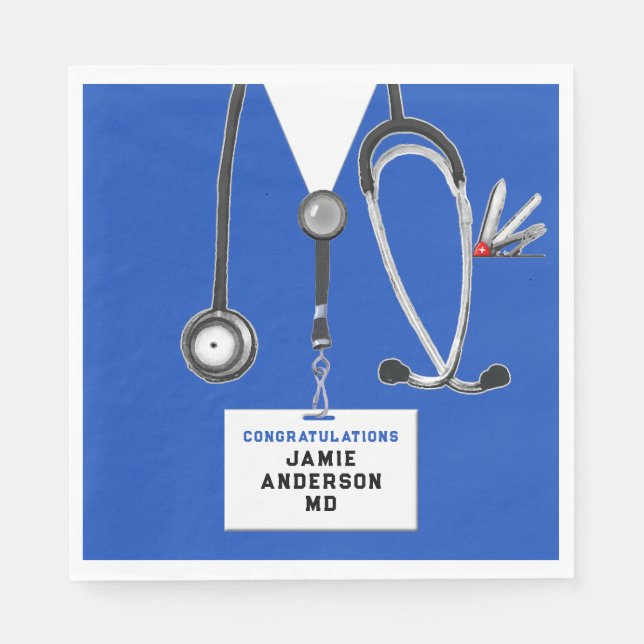 Graduation Medical School Napkins (Front)