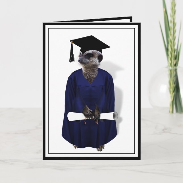Graduation Meerkat Graduate Card (Front)