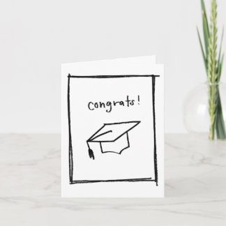 Graduation - Minimal - Folded Greeting Card