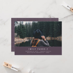 Graduation modern minimal elegant stylish purple