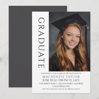 Graduation Modern Photo Template Personalised