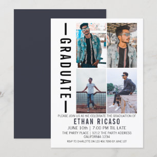 Graduation Modern Photo Template Personalised