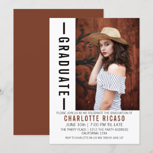 Graduation Modern Photo Template Personalised