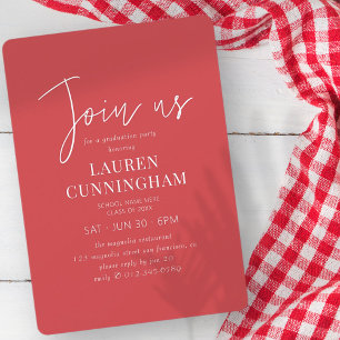 Graduation Modern Simple Minimalist Chic Invitation