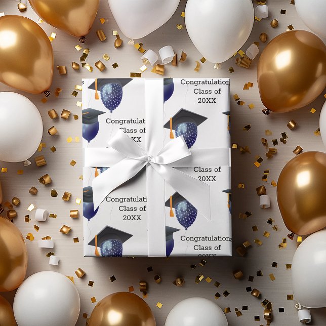 Graduation Mortarboard and Balloons Tissue Paper (Creator Uploaded)