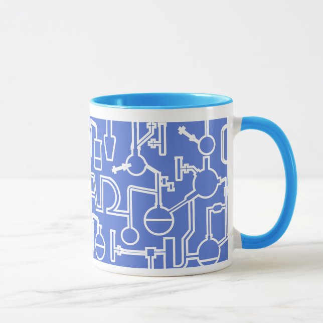 Graduation Mug Science Lab blue (Right)