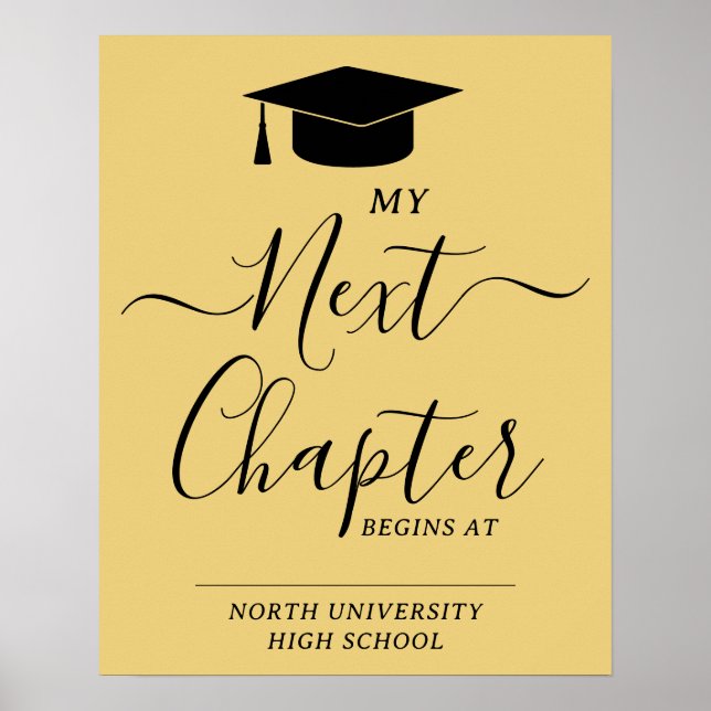 Graduation My Next Chapter Begins At Cap Party  Poster (Front)