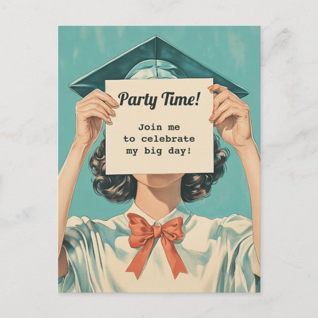 Graduation Mystery Moment Postcard (Front)