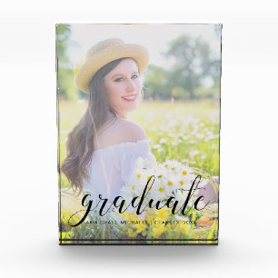 Graduation Name and Year Photo Block