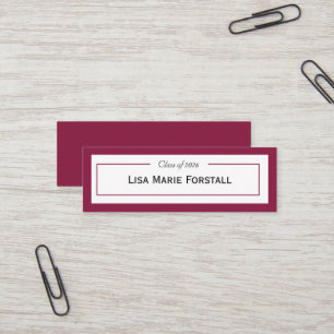 Graduation Name Card