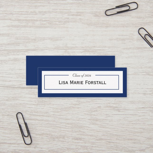 Graduation Name Card (Front/Back In Situ)