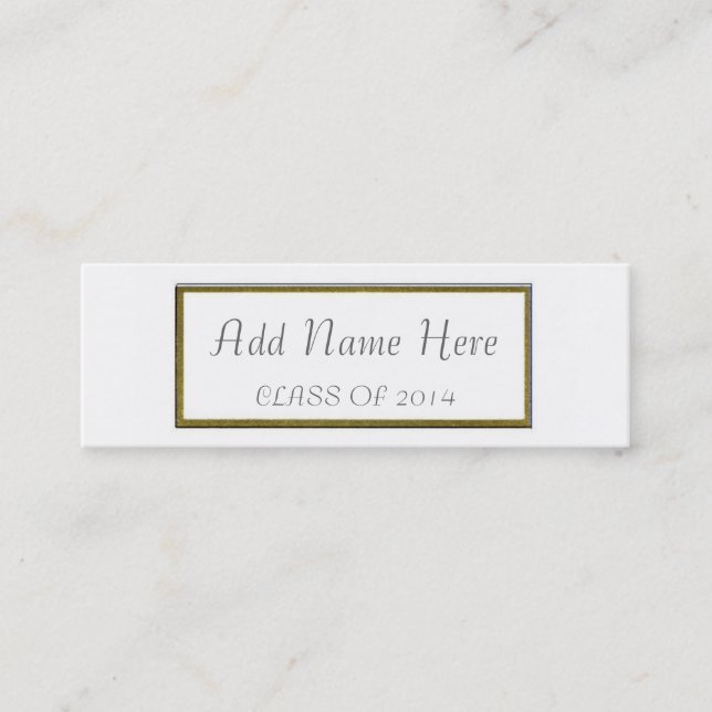 GRADUATION NAME CARD (Front)