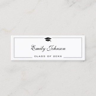 Graduation Name Card - Elegant Classic