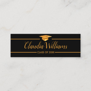 Graduation Name Card - Elegant Classic Insert Card
