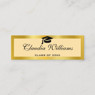Graduation Name Card . Elegant Classic Insert Card