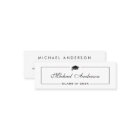 Graduation Name Card - Elegant Classic Insert Card