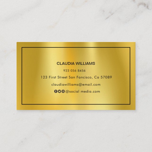 Graduation Name Card - Elegant Classic Insert Card (Back)