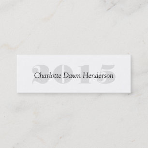 Graduation name card enclosure class year