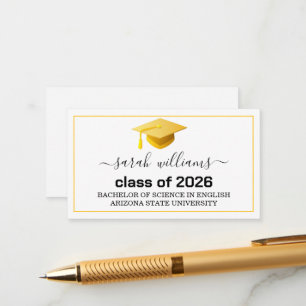 Graduation Name Card Grad Announcement 2026