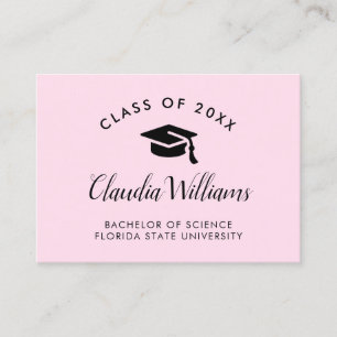 Graduation Name Card - Modern Classic Insert Card