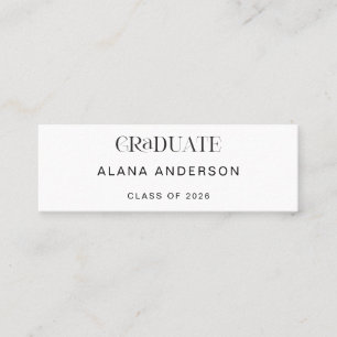 Graduation Name Card Modern Minimalist