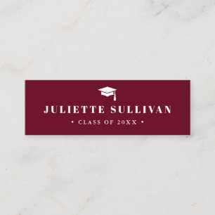 Graduation Name Card Simple Type Insert Card