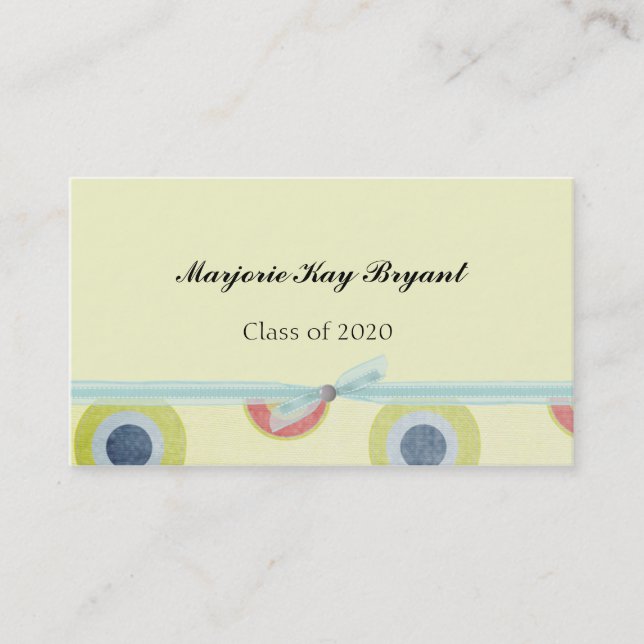 Graduation name cards (Front)