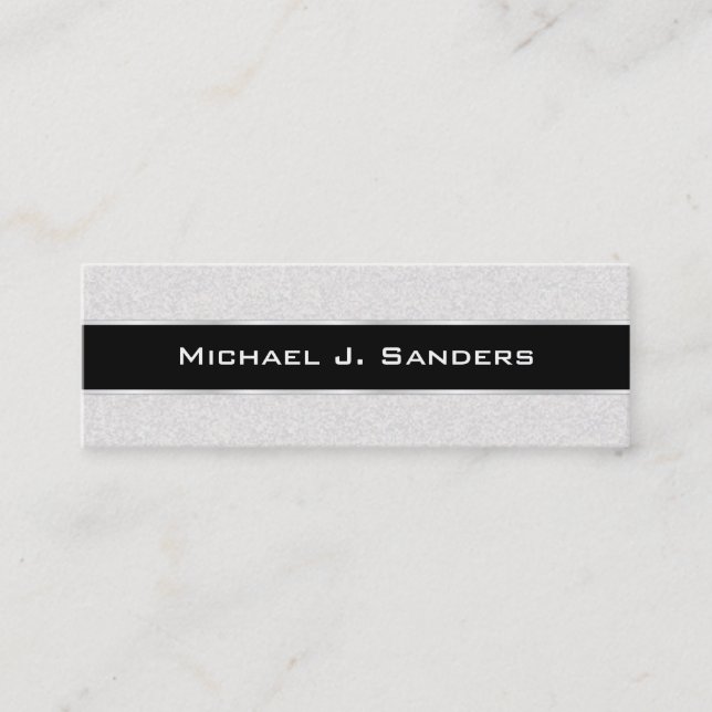 Graduation Name Cards - Silversand and Black (Front)