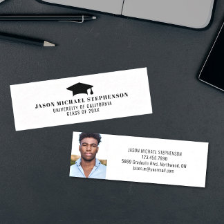 Graduation name insert simple photo card