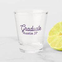 Graduation name purple simple minimal stylish call