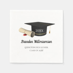 Graduation Napkins Class of 2025 Party Tableware  