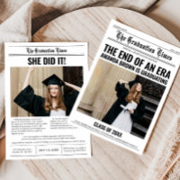 Graduation Newspaper Graduation Party