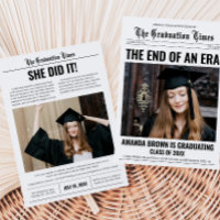 Graduation Newspaper Photo Graduation Party