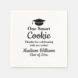 Graduation One Smart Cookie To go Grad Treat Favou Napkin