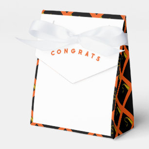 Graduation Orange Favour Box